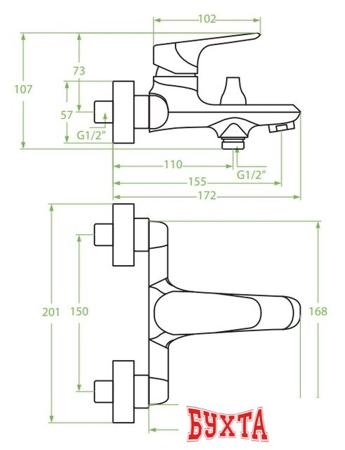 Смеситель Laveo Rondo BLX 010D