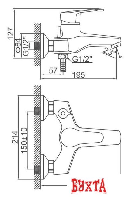 Смеситель Ledeme L3232