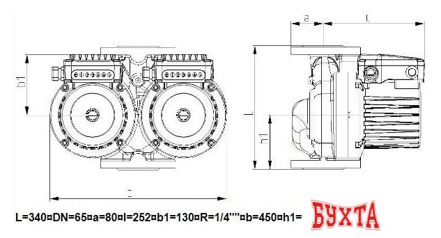 Циркуляционный насос IMP Pumps GHNDbasic II 65-190F