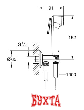 Гигиенический душ Grohe Tempesta-F Trigger Spray 30 26358000