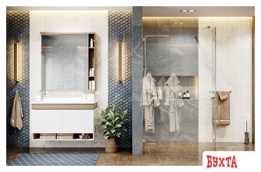 Душевая стенка Ambassador Walk-in 15031105 90х25