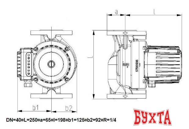 Циркуляционный насос IMP Pumps GHNbasic II 40-40F