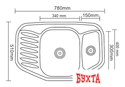 Кухонная мойка Ledeme L65050