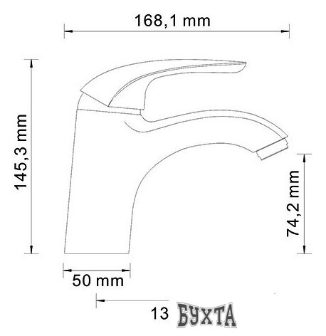 Смеситель Wasserkraft Rossel 2803