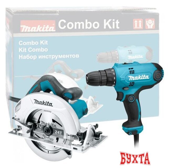 Наборы электроинструментов Makita DK0118 (шуруповерт, циркулярная пила)