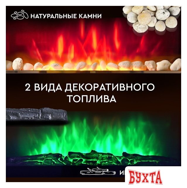 Электрокамин Planta PFP-INS040 Multicolor