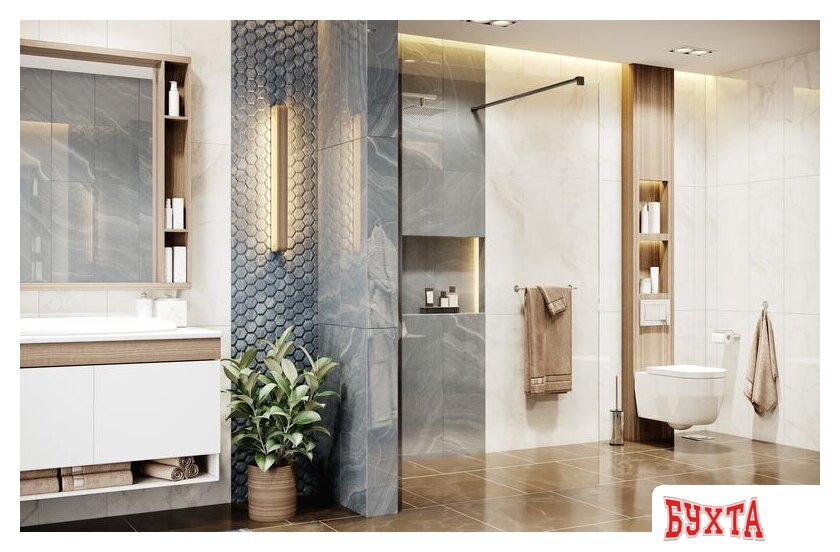 Душевая стенка Ambassador Walk-in 15031110 100