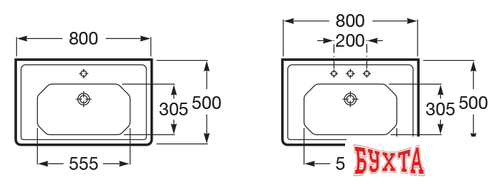 Умывальник Roca Carmen 3270A0000