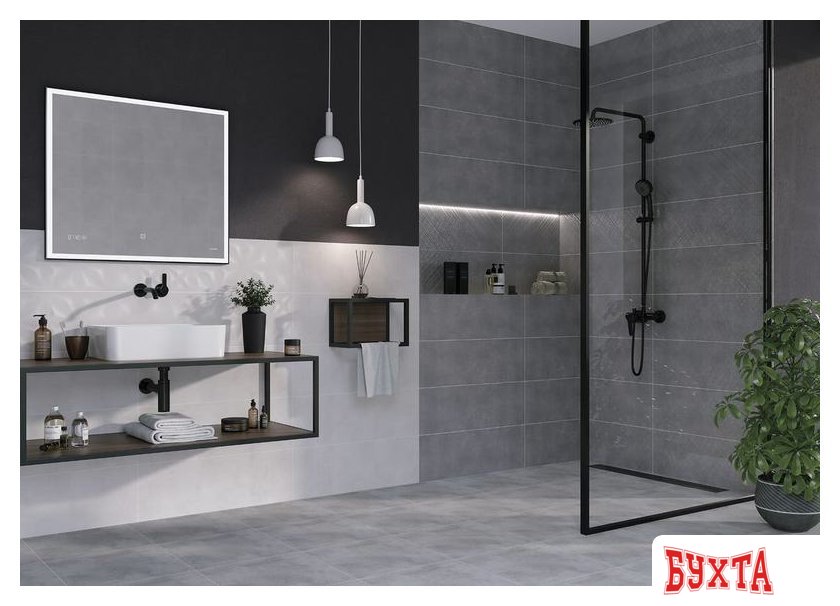 Мебель для ванных комнат Cersanit Зеркало Led 011 Design 100x80 LU-LED011*100-d-Os