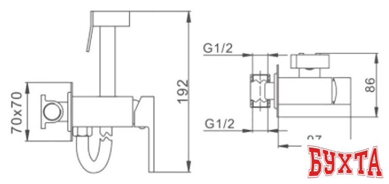 Гигиенический душ FRAP F7506-6