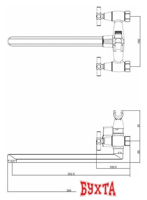 Смеситель Voda DV31