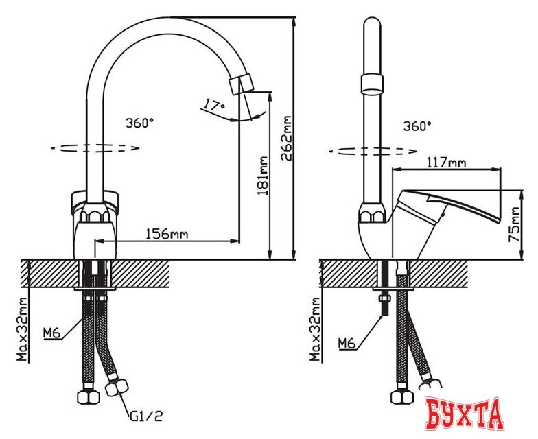 Смеситель Cronwil CP043-51