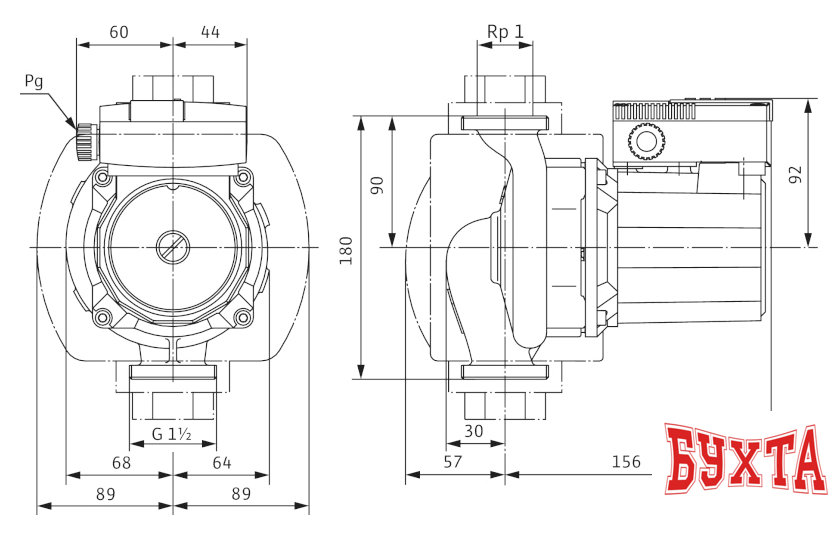 Циркуляционный насос Wilo TOP-S 25/13 (1~230 V, PN 10)