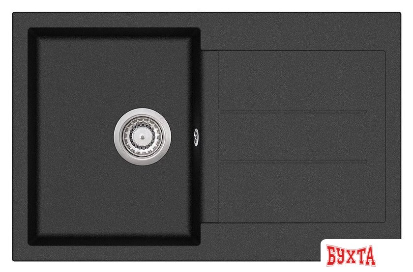 Кухонная мойка Aquasanita Tesa SQT101AW (black metallic 601)