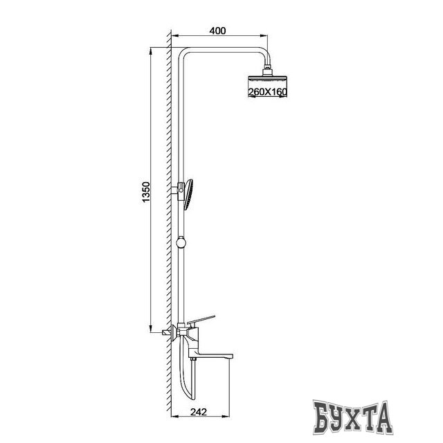 Душевая система  FRAP F2457