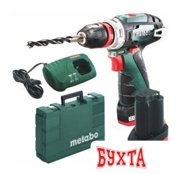 Дрель-шуруповерт Metabo PowerMaxx BS Quick Basic 600156500 (с 2-мя АКБ, кейс)