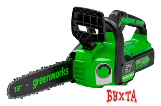 Аккумуляторная пила Greenworks GD24CS30K2 2007007UA (с 1-м АКБ 2 Ач)