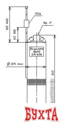Скважинный насос Водолей БЦПЭ 0,5-63 У