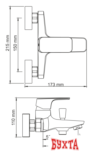 Смеситель Wasserkraft Salm 2701