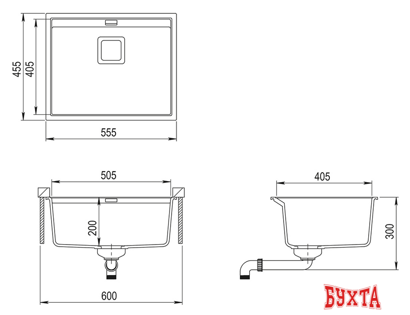 Кухонная мойка Aquasanita Delicia SQD100AW (beige 110)