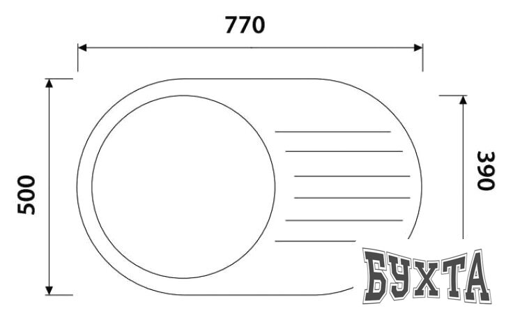 Кухонная мойка Kaiser KSS-7750R