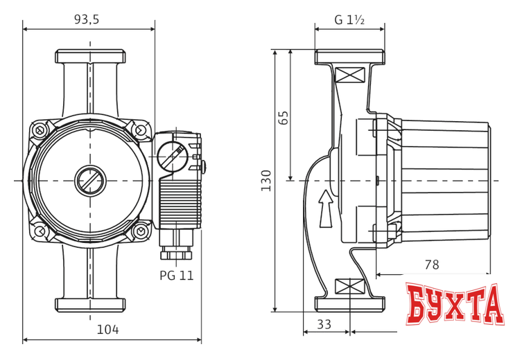 Циркуляционный насос Wilo Star-RS 25/6-130