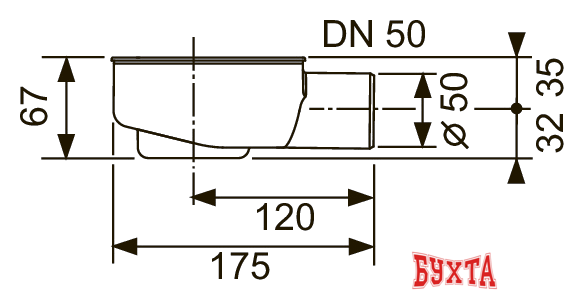 Трап/канал Tece Drainline 650000