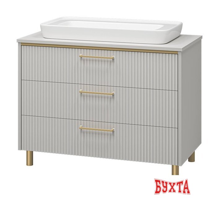 Мебель для ванных комнат Brevita Elche 100 ELC-0100-0302Я (серый кашемир)