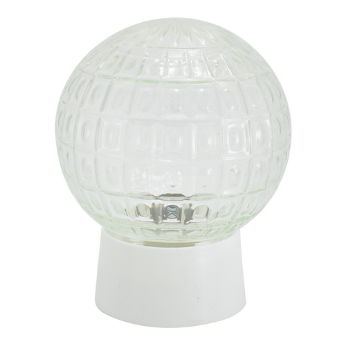 Светильник НБП 01-60-004 УЗ, прямое белое, со стеклом шар, РБ