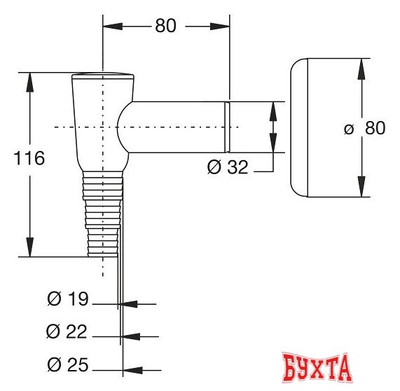 Сифон Bonomini 3530GZ32B0