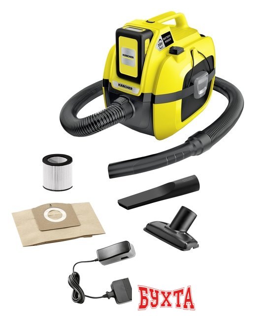 Пылесос Karcher WD 1 Compact Battery Set 1.198-301.0