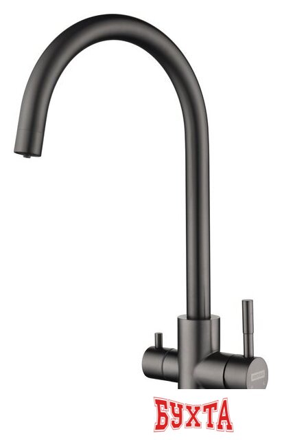 Кухонная мойка ARFEKA ECO AR 500*500 + cмеситель SIRIO BLACK PVD