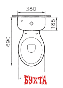 Унитаз Vitra Normus (9705B003-7200)