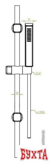 Душевой гарнитур  Laveo Pola NAP 81A1