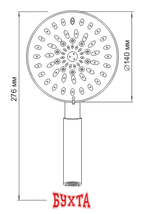 Душевая лейка Wasserkraft A036