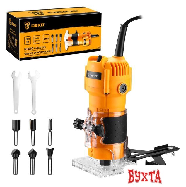 Кромочно-петельный фрезер Deko DKR800 SET 6