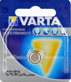 Батарейка Varta ELECTRONICS G13/LR1154/LR44/357A/A76 BL1 Alkaline 1.5V (4276) (1/10/100), 4276101401, Китай