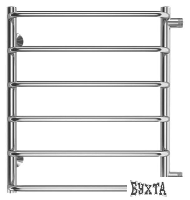 Полотенцесушитель TERMINUS Стандарт П6 500x600 бп (хром)