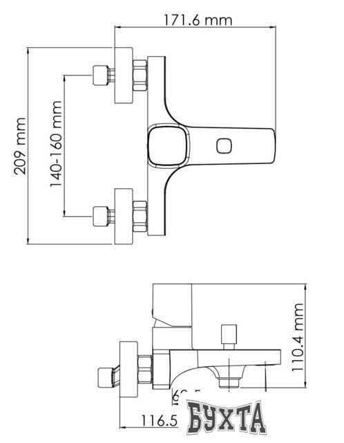 Смеситель Wasserkraft Naab 8601