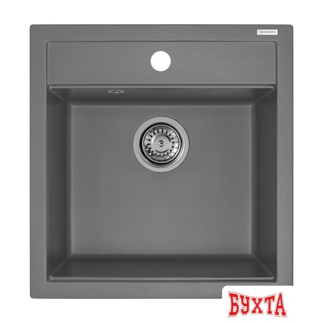 Кухонная мойка Aquasanita Tesa SQT100W (alumetallic 202)