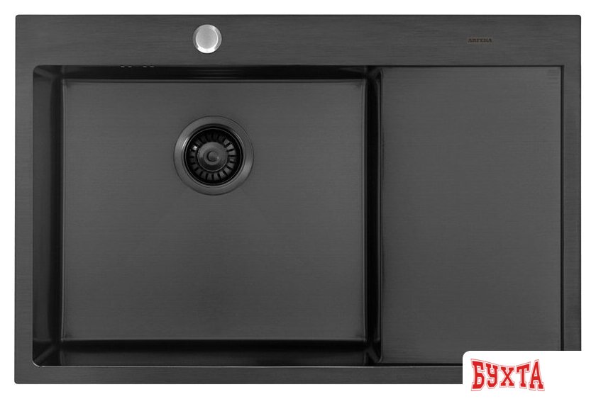 Кухонная мойка ARFEKA AF 780*505 L Black PVD Nano