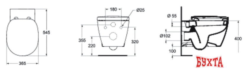 Унитаз Ideal Standard Connect E803501