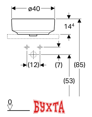 Умывальник Geberit VariForm 500.768.01.2