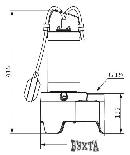 Фекальный насос Wilo Rexa MINI3-V04.13/M08-523/A-5M