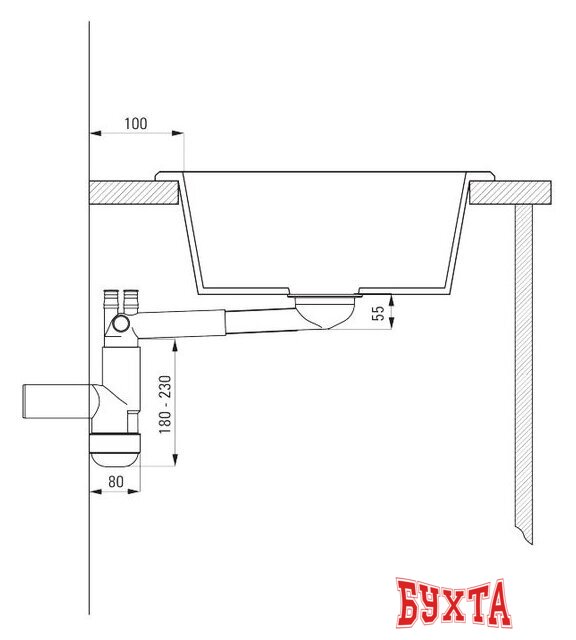 Кухонная мойка Deante Eridan ZQE 1103 (шампань)