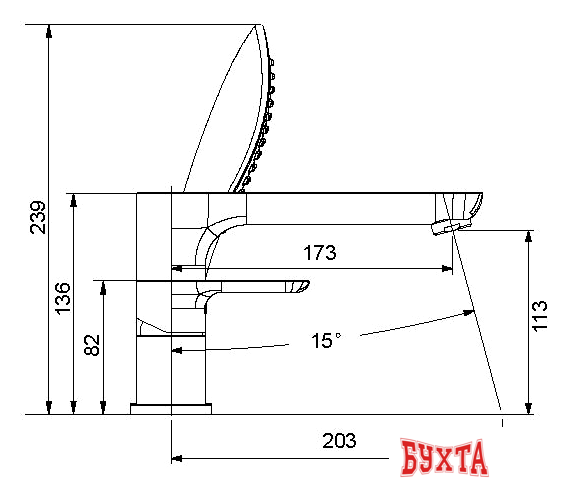 Смеситель Gappo G1148