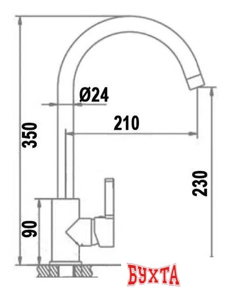 Смеситель Wisent WP49-098-3-21