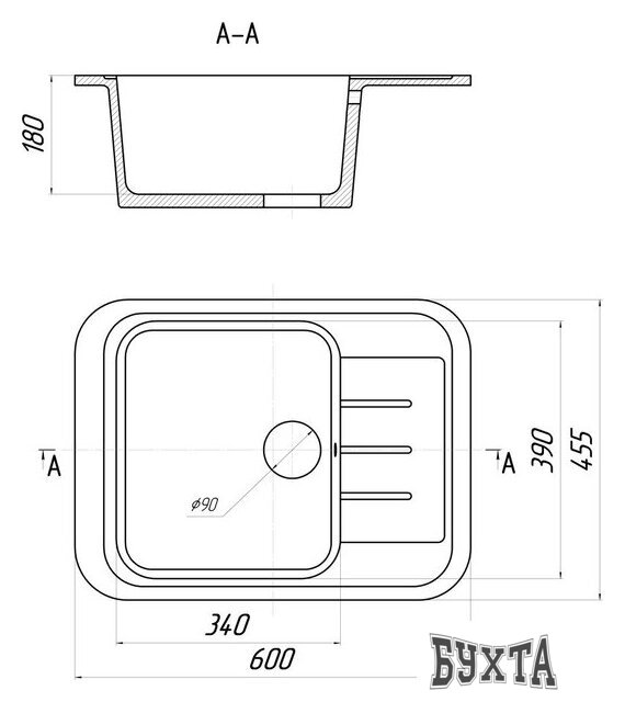 Кухонная мойка Gerhans B20 (терракот)