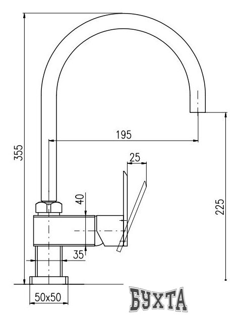 Смеситель Slezak RAV Yukon YU114.5