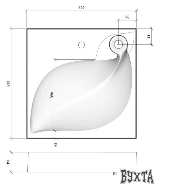 Умывальник Madera List 60